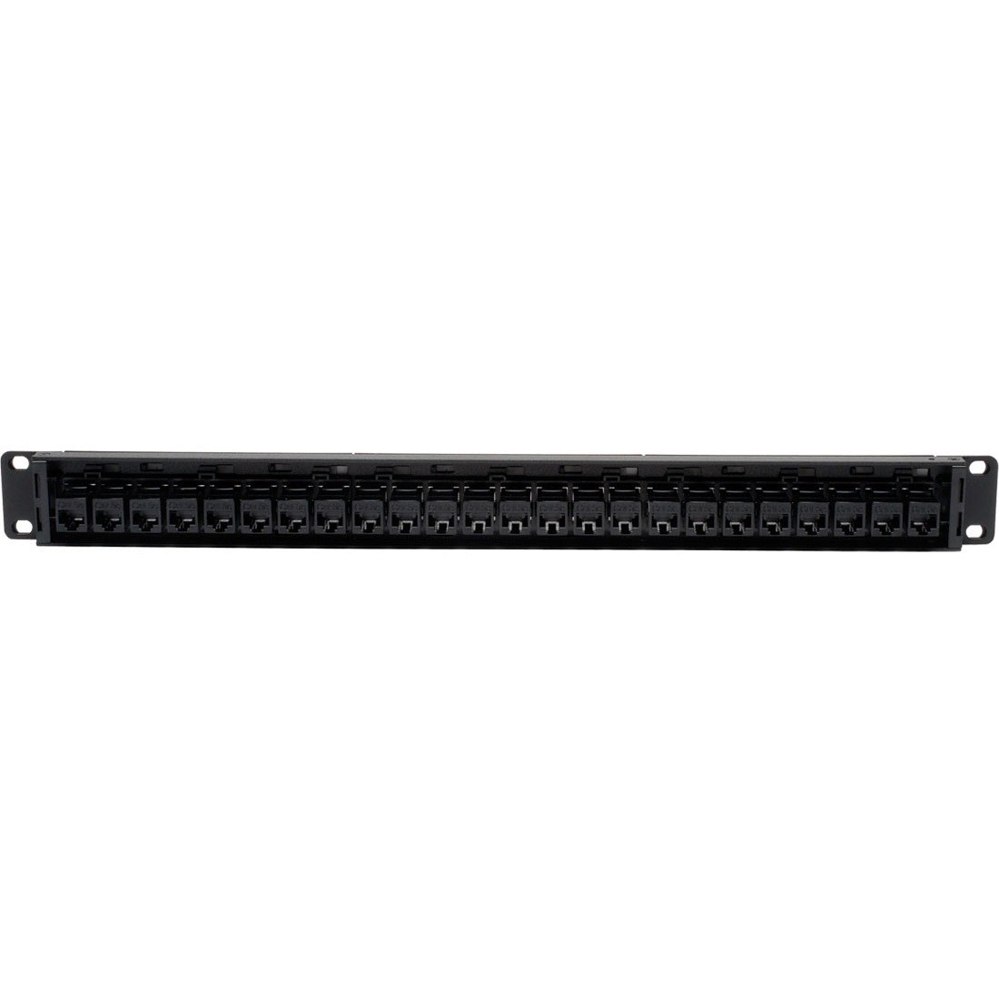 Tripp Lite by Eaton 24-Port 1U Rack-Mount Cat5e Feedthrough Patch Panel, RJ45 Ethernet, TAA