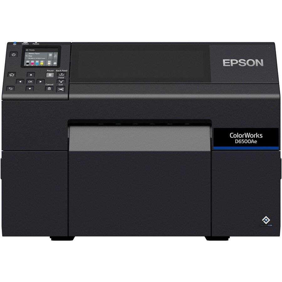 Epson ColorWorks D6500Ae Industrial, Food & Beverage, Retail Thermal Transfer Printer - Colour - Label Print - With Cutter - Black