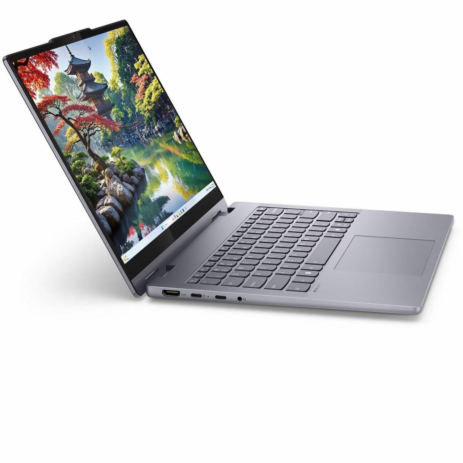 Lenovo IdeaPad 5 14IAL10 83KR001JUS 14" Touchscreen Convertible 2 in 1 Notebook - WUXGA - 60 Hz - Intel Core Ultra 7 255U - 16 GB - 1 TB SSD - English (US) Keyboard - Luna Gray