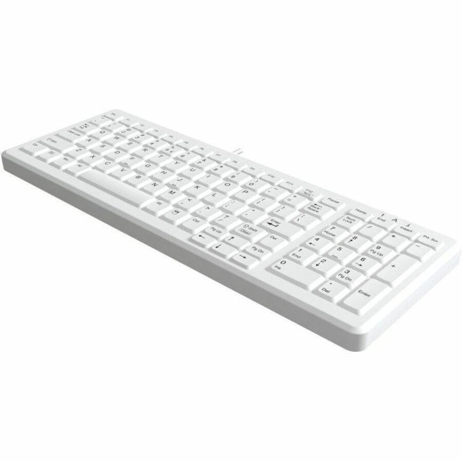 TG3 Electronics TG3 White 103 Key Low Profile Washable