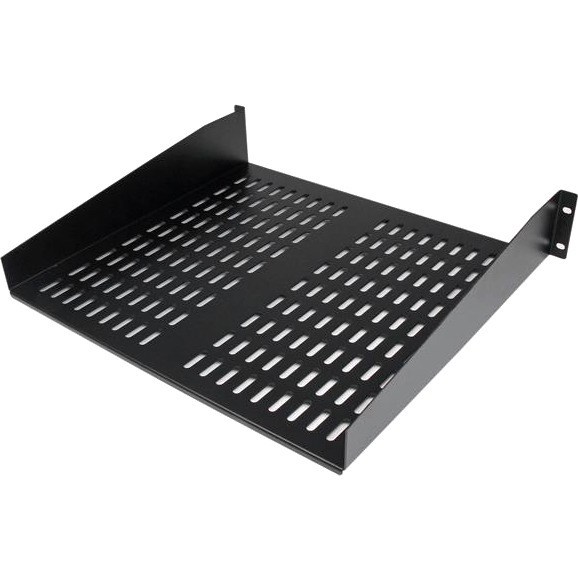 StarTech.com 2U 16in Universal Vented Rack Mount Cantilever Shelf - Fixed Server Rack Cabinet Shelf - 50lbs / 23kg