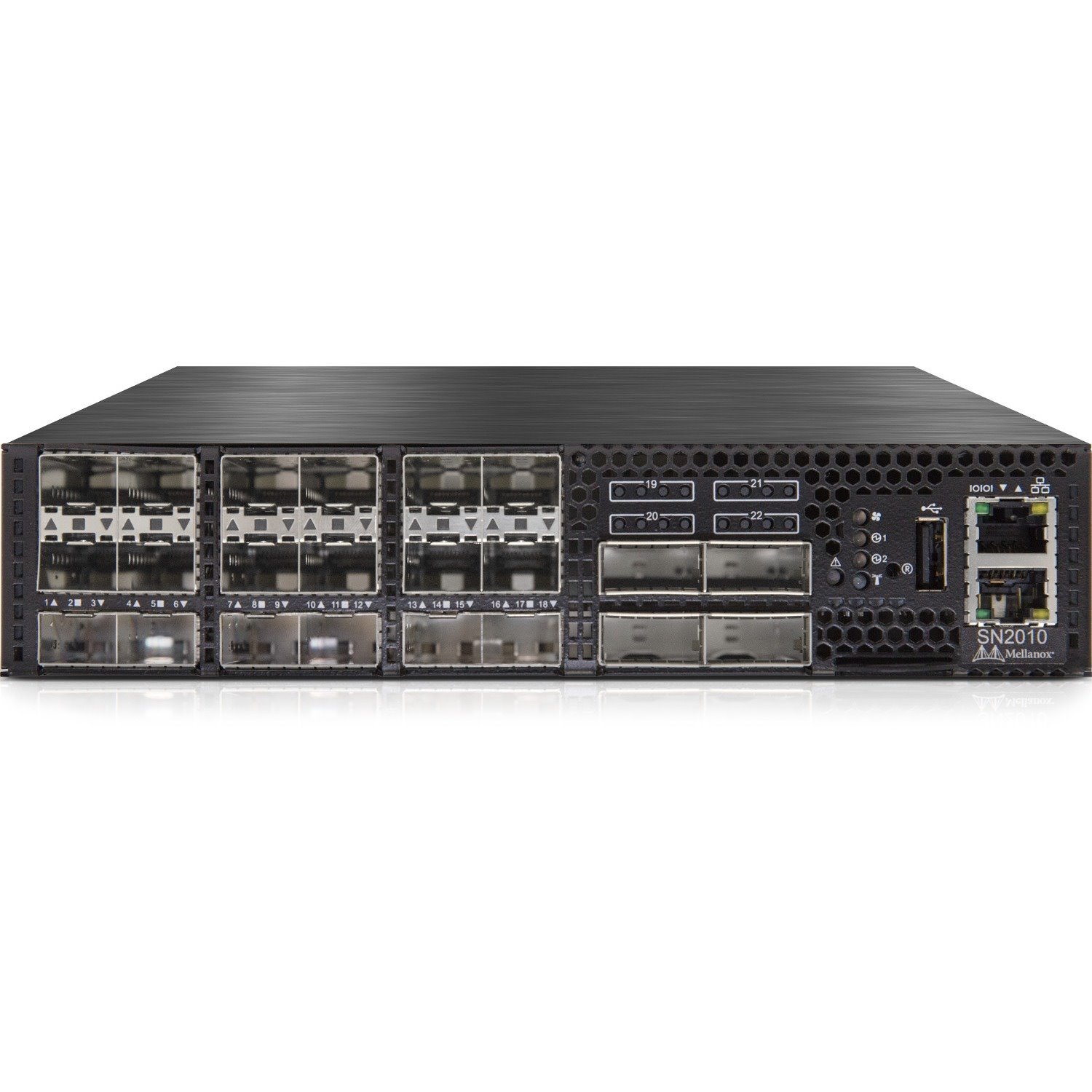 NVIDIA Spectrum SN2000 SN2010 1 Ports Manageable Layer 3 Switch - 10 Gigabit Ethernet, 25 Gigabit Ethernet, 40 Gigabit Ethernet, 100 Gigabit Ethernet - 10GBase-X, 25GBase-X, 40GBase-X, 100GBase-X, 100Base-T