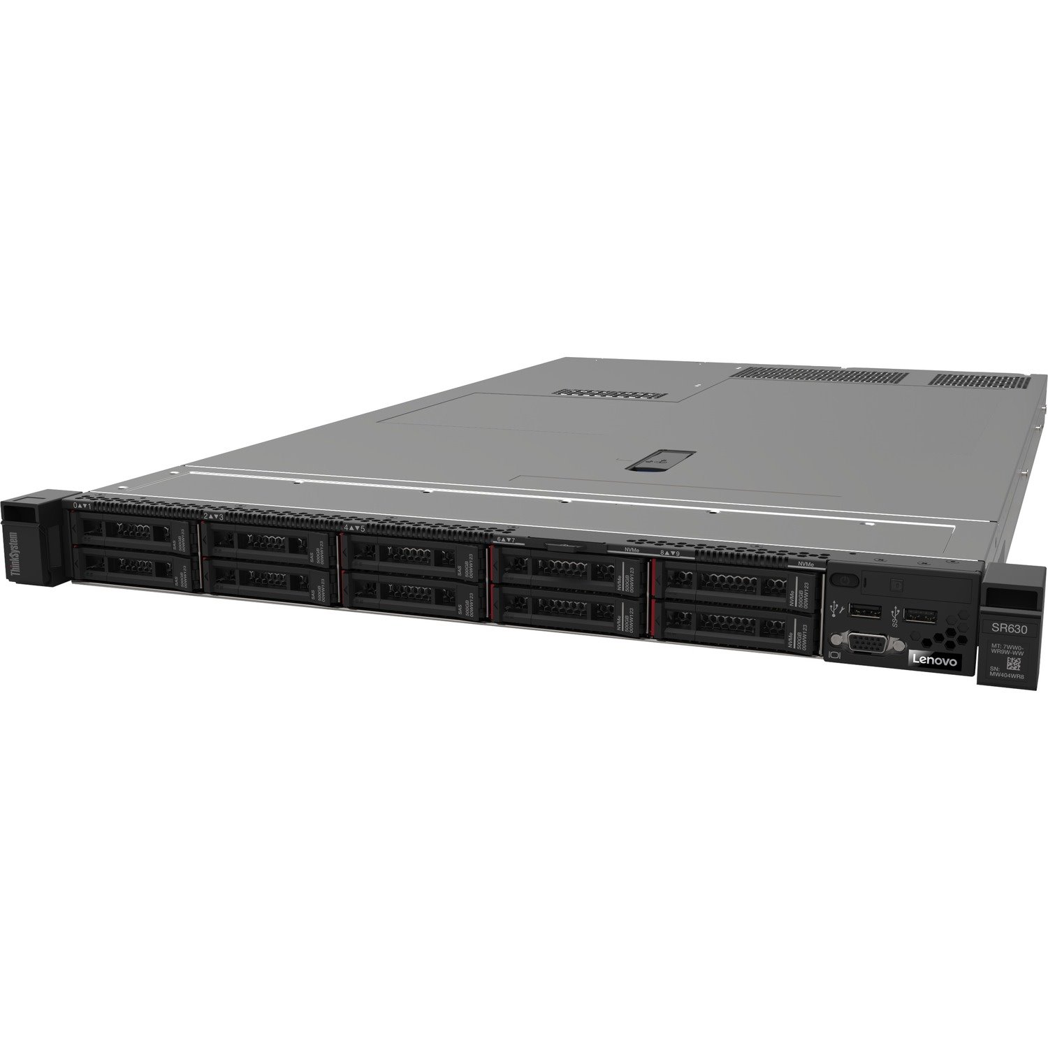 Lenovo ThinkSystem SR630 7X02TWN900 1U Rack Server - 1 x Intel Xeon Silver 4112 2.60 GHz - 16 GB RAM - 480 GB SSD - (2 x 240GB) SSD Configuration - 12Gb/s SAS, Serial ATA/600 Controller