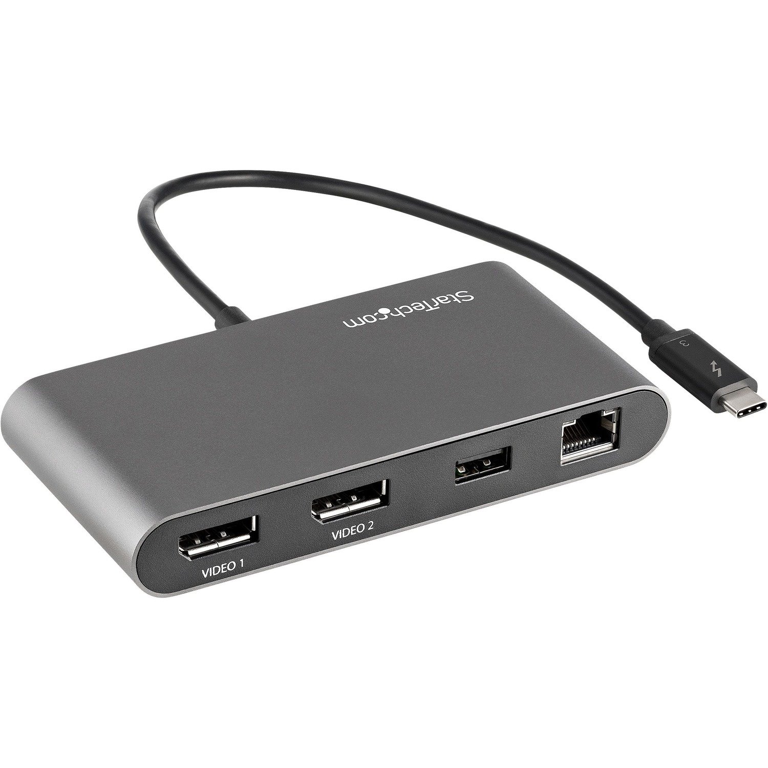 StarTech.com Thunderbolt 3 Docking Station for Notebook - Black, Silver