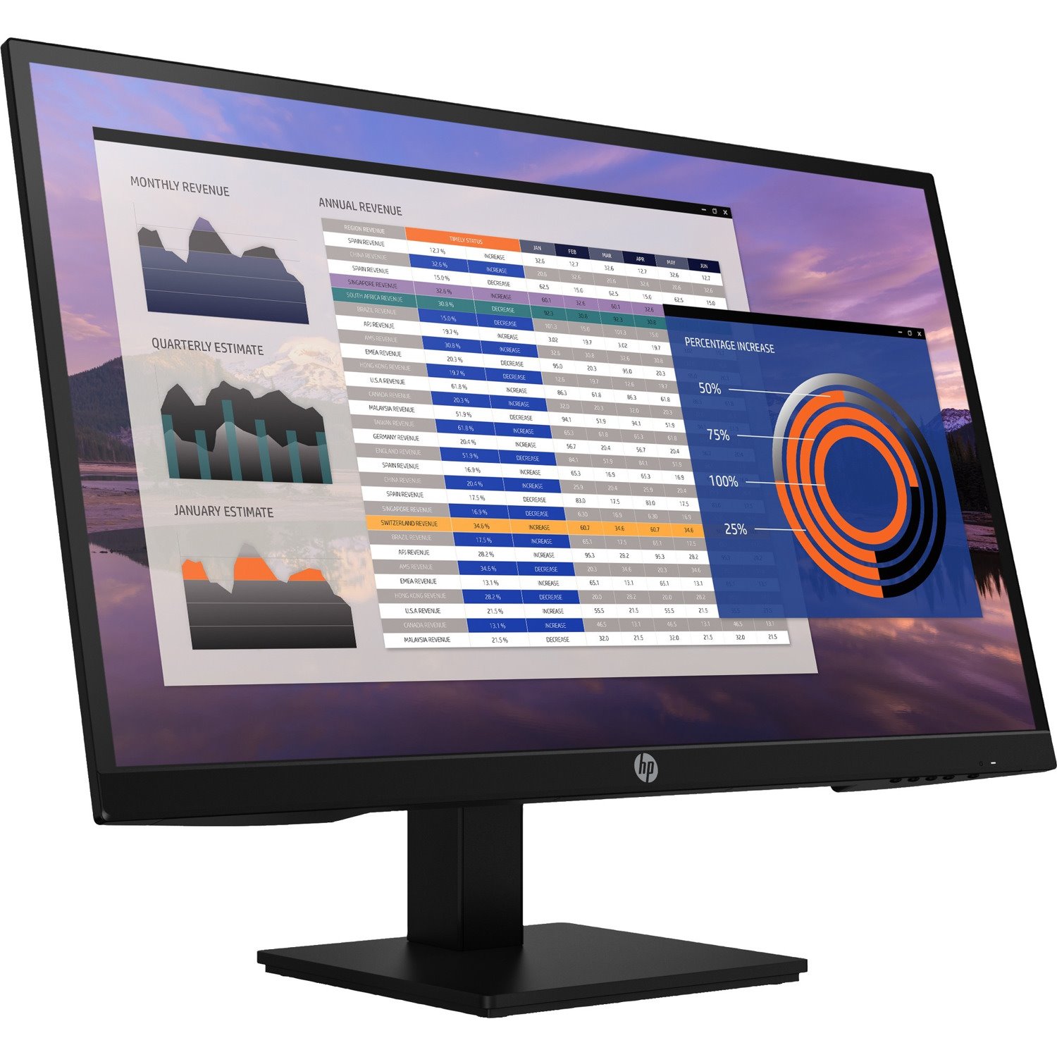 HP P27h G4 27" Class Full HD LCD Monitor - 16:9