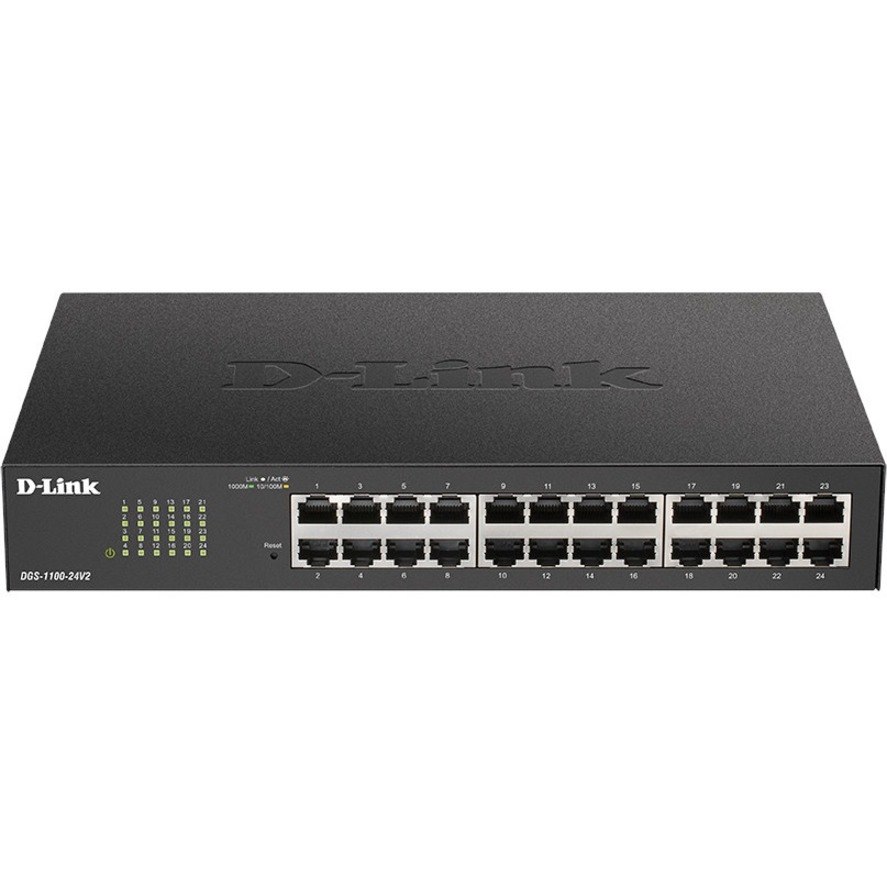 D-Link DGS-1100 DGS-1100-26MPV2 24 Poorten Beheer mogelijk Ethernetswitch - Gigabit Ethernet - 1000Base-T, 1000Base-X