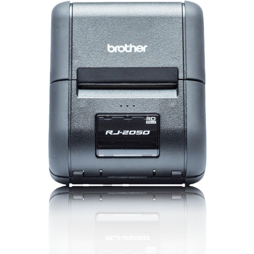 Brother RuggedJet RJ-2050 Direct Thermal Printer - Monochrome - Portable - Receipt Print - USB - Bluetooth - Wireless LAN - Battery Included