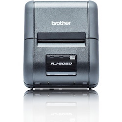 Brother RuggedJet RJ-2050 Direct Thermal Printer - Monochrome - Portable - Receipt Print - USB - Bluetooth - Wireless LAN - Battery Included