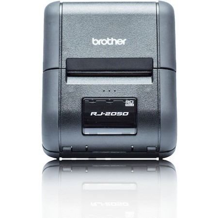 Brother RuggedJet RJ-2050 Direct Thermal Printer - Monochrome - Portable - Receipt Print - USB - Bluetooth - Wireless LAN - Battery Included