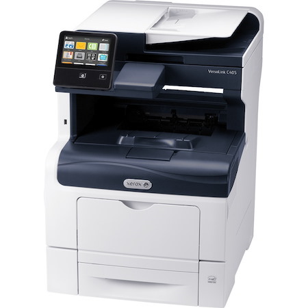 Xerox VersaLink C405/DN Laser Multifunction Printer-Color-Copier/Fax/Scanner-36 ppm Mono/Color Print-600x600 Print-Automatic Duplex Print-80000 Pages Monthly-700 sheets Input-Color Scanner-600 Optical Scan-Color Fax-Gigabit Ethernet