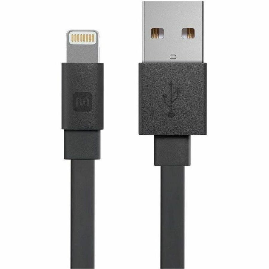Monoprice Cabernet Series Apple Mfi Certified Flat Lightning To Usb Charge And S