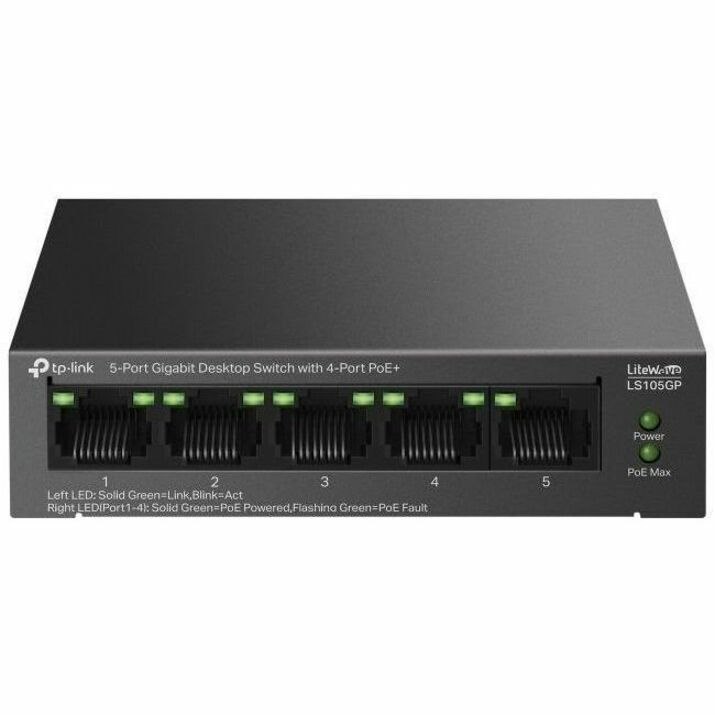 TP-Link LiteWave 5 Ports Ethernet Switch - Gigabit Ethernet, Fast Ethernet - 10/100/1000Base-T