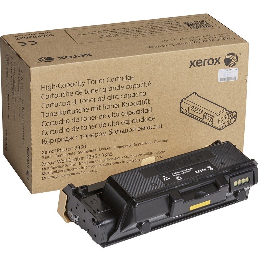 Xerox Genuine PhaserÂ&reg; 3330, WorkCentreÂ&reg; 3300 Series Black High capacity Toner Cartridge (8500 Pages) - 106R03622