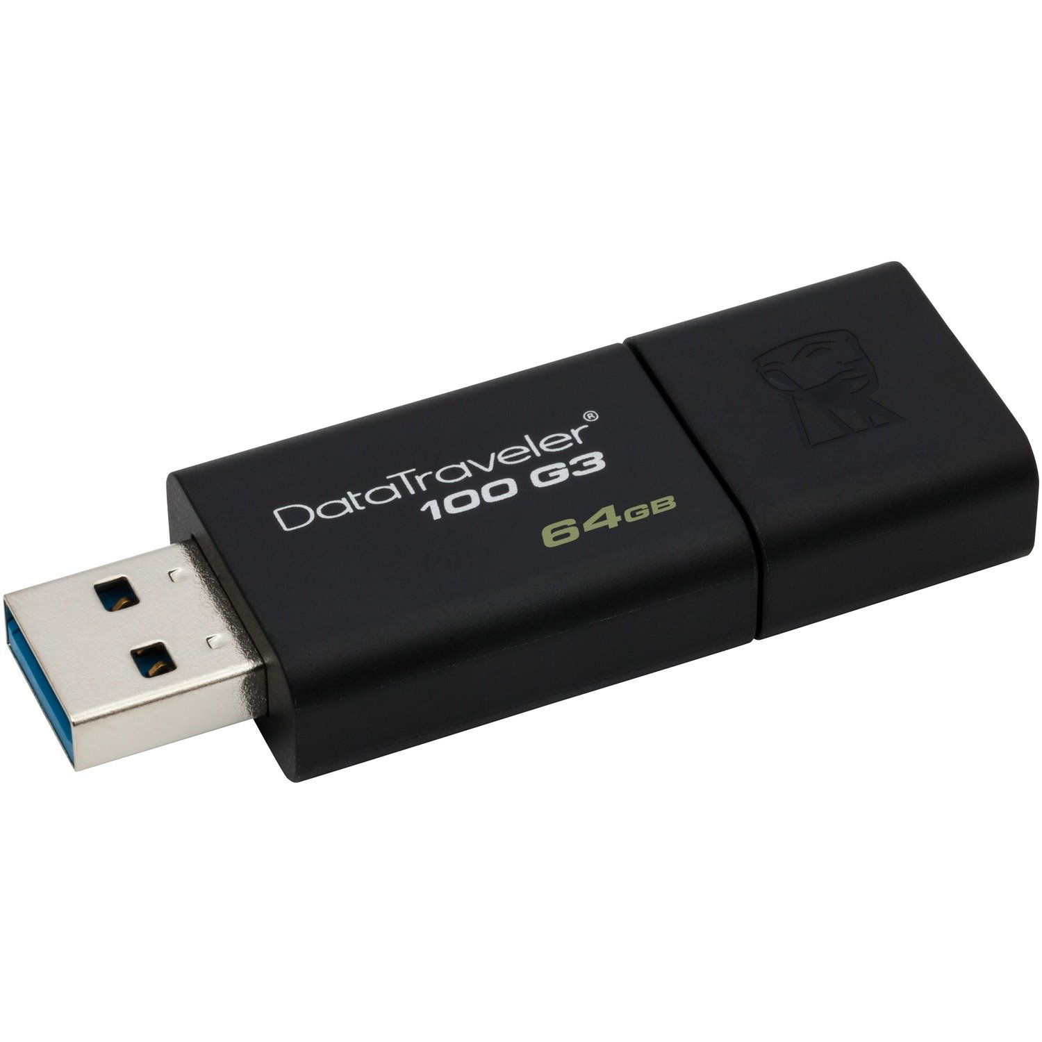 Kingston DataTraveler 100 G3 64 GB USB 3.0 Flash Drive - Black