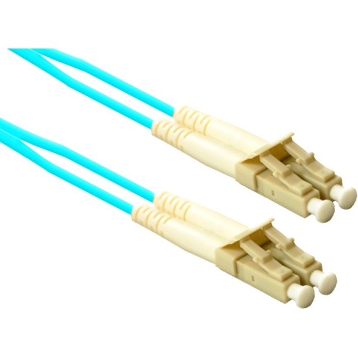 Enet Solutions LC To LC 50/125 10G Duplex MMF Cable 11M Aqua