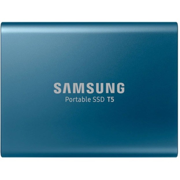 Samsung T5 250 GB Portable Solid State Drive - External - Blue