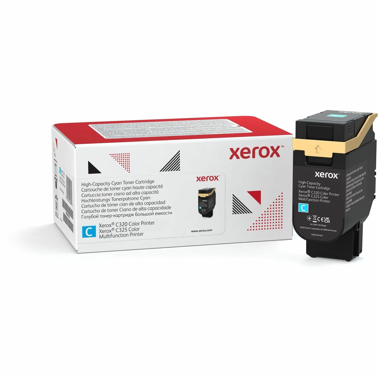 Xerox Genuine XeroxÂ&reg; C320 Color Printer&acirc;&euro;/&acirc;&euro;C325 Color Multifunction Printer Cyan High capacity Toner Cartridge (5500 Pages) - 006R04828