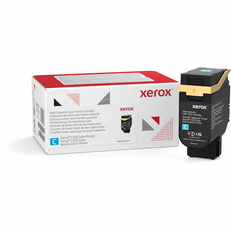 Xerox Genuine Xerox® C320 Color Printer, C325 Color Multifunction Printer Cyan High capacity Toner Cartridge (5500 Pages) - 006R04828