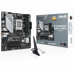Asus Prime B650M-A WIFI II-CSM Gaming Desktop Motherboard - AMD B650 Chipset - Socket AM5 - Micro ATX