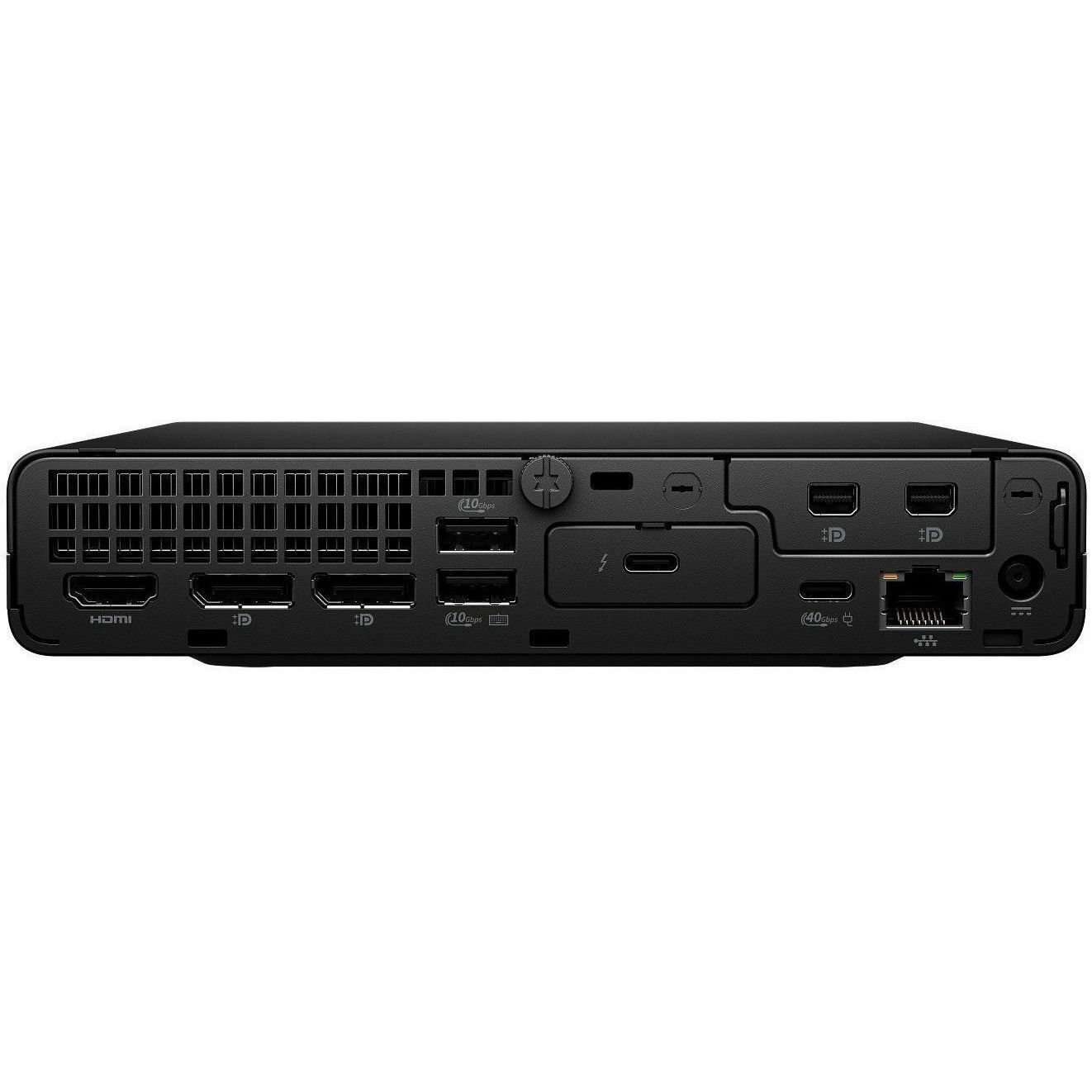 HP EliteDesk 8 G1a Desktop Computer - AMD Ryzen 5 220 - 16 GB - 512 GB SSD - Mini PC - Jack Black