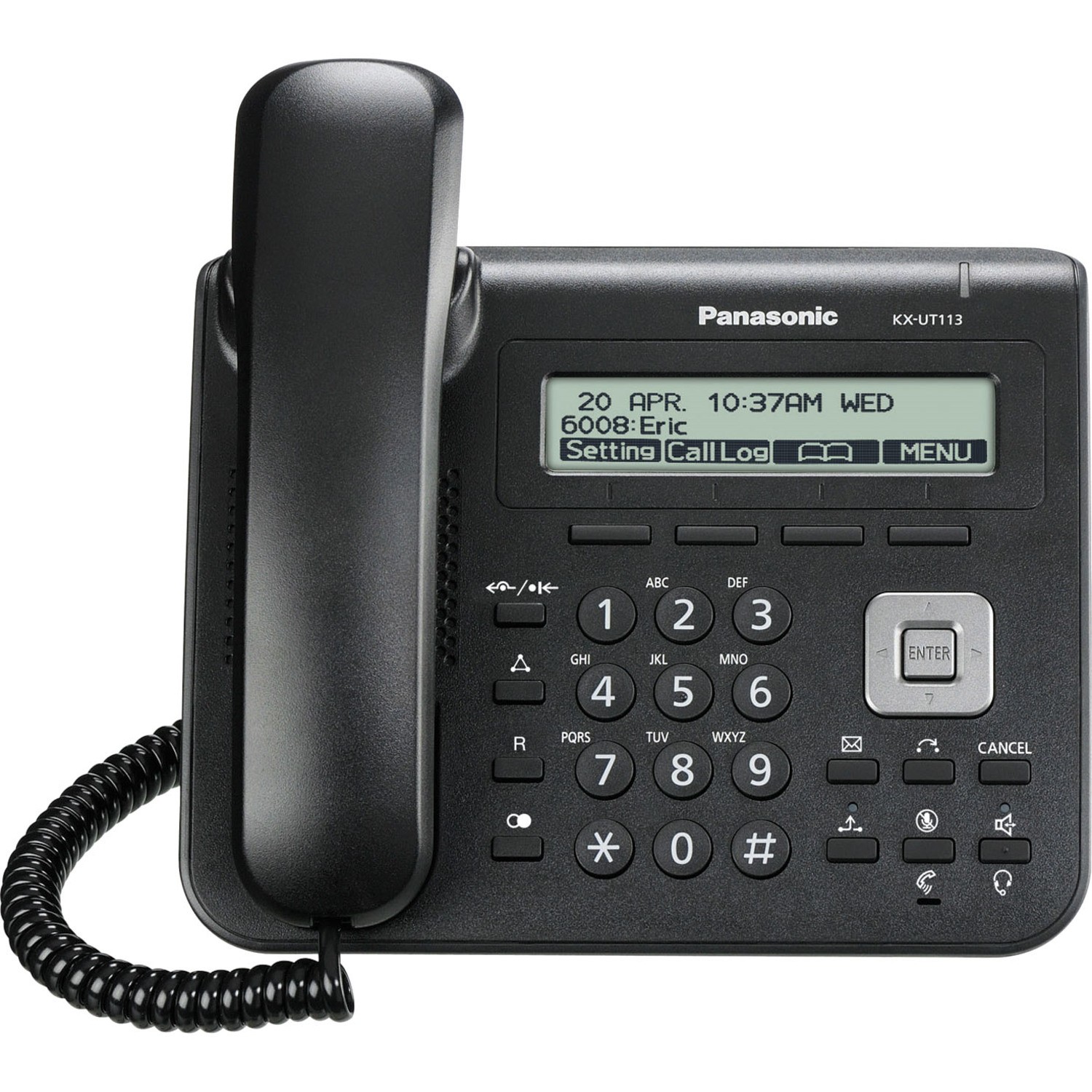 Panasonic KX-UT113NE-B IP Phone - 3 Multiple Conferencing - Black