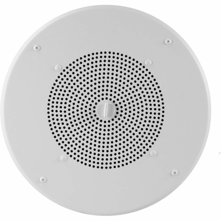 Valcom V-1020C Ceiling Mountable, Flush Mount Speaker - 1 W RMS - Semi-gloss White