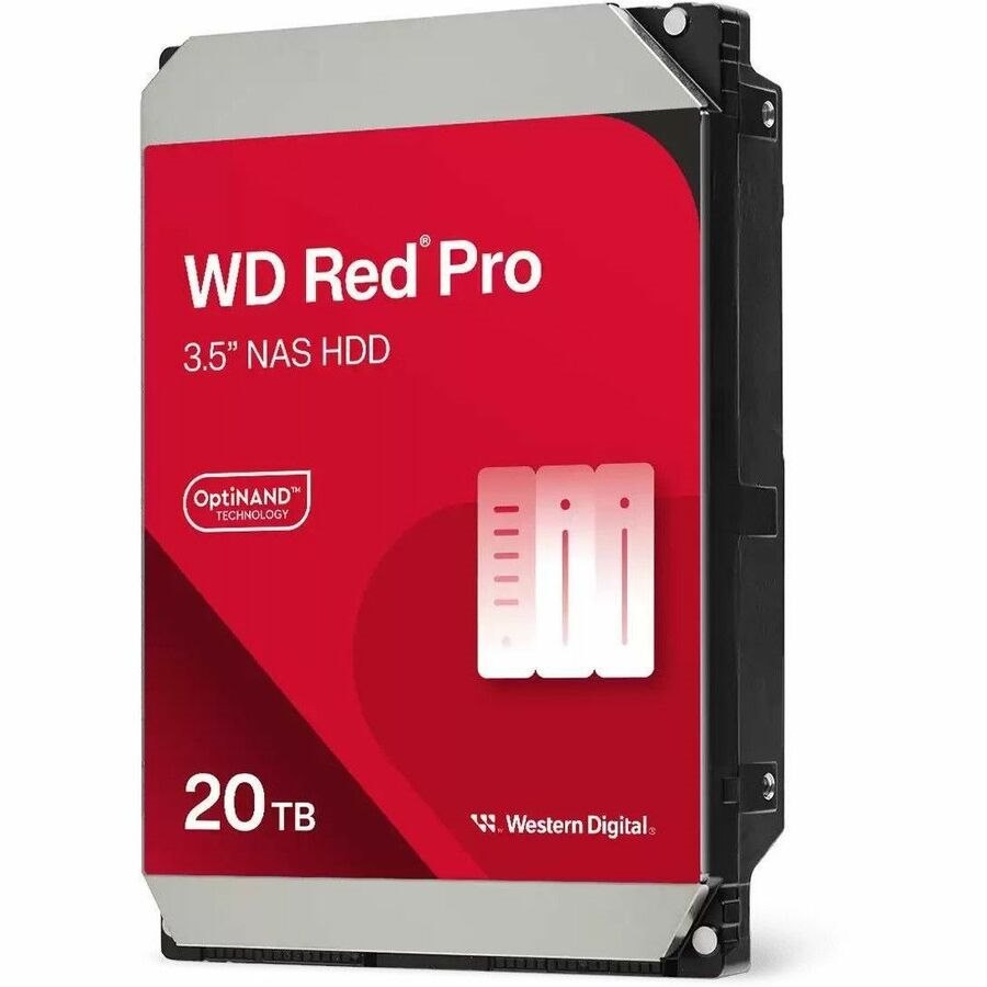 WD Red Pro WD202KFGX 20 TB Hard Drive - 3.5" Internal - SATA - Conventional Magnetic Recording (CMR) Method