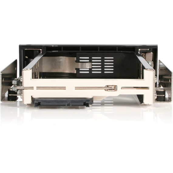 StarTech.com 5.25" Tray-Less SATA Hot-Swap Hard Drive Bay - Storage mobile rack - black