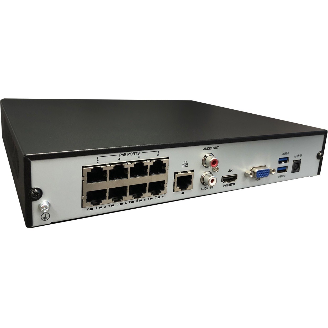 Gyration 8-Channel Network Video Recorder With PoE, TAA-Compliant - 4 TB HDD