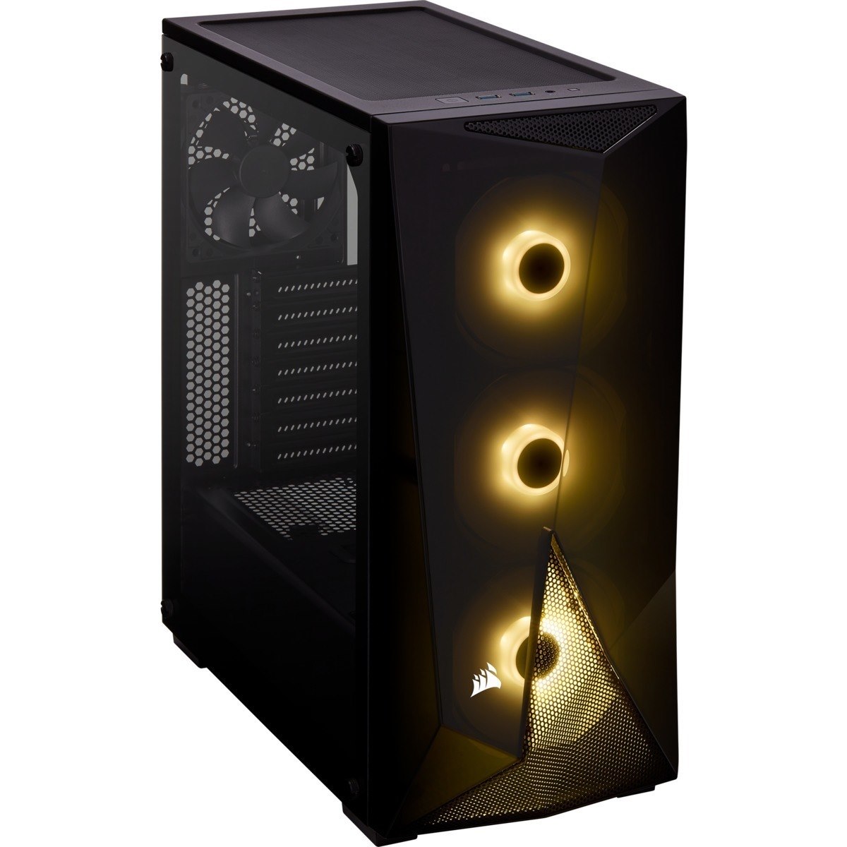 Corsair Carbide SPEC-DELTA Gaming Computer Case - Mini ITX, Micro ATX, ATX Motherboard Supported - Mid-tower - Steel, Tempered Glass - Black