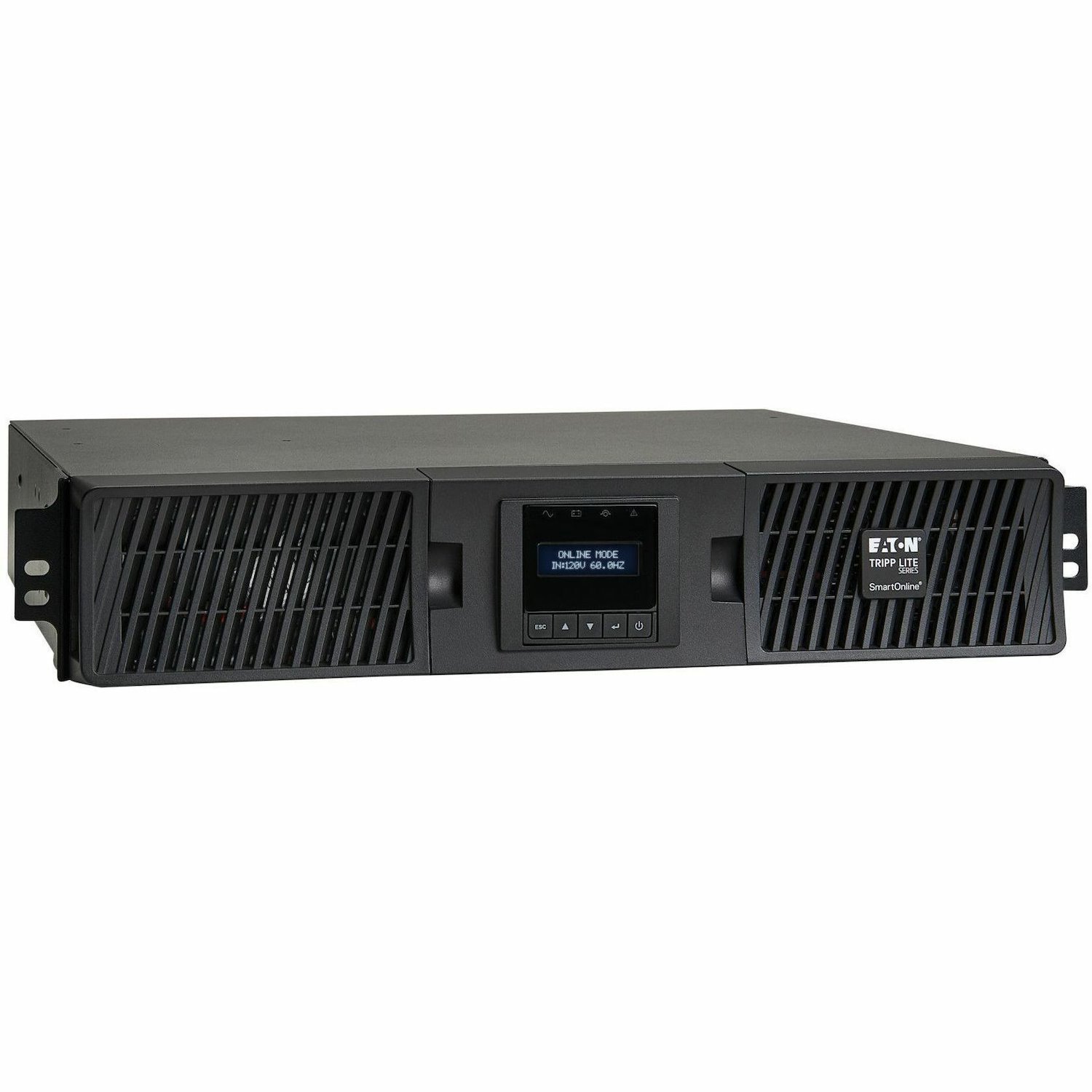 Eaton Tripp Lite Series SmartOnline 3000VA 2700W 120V Double-Conversion Sine Wave UPS - 7 Outlets, Extended Run, Network Card Option, LCD, USB, DB9, 2U Rack/Tower, TAA