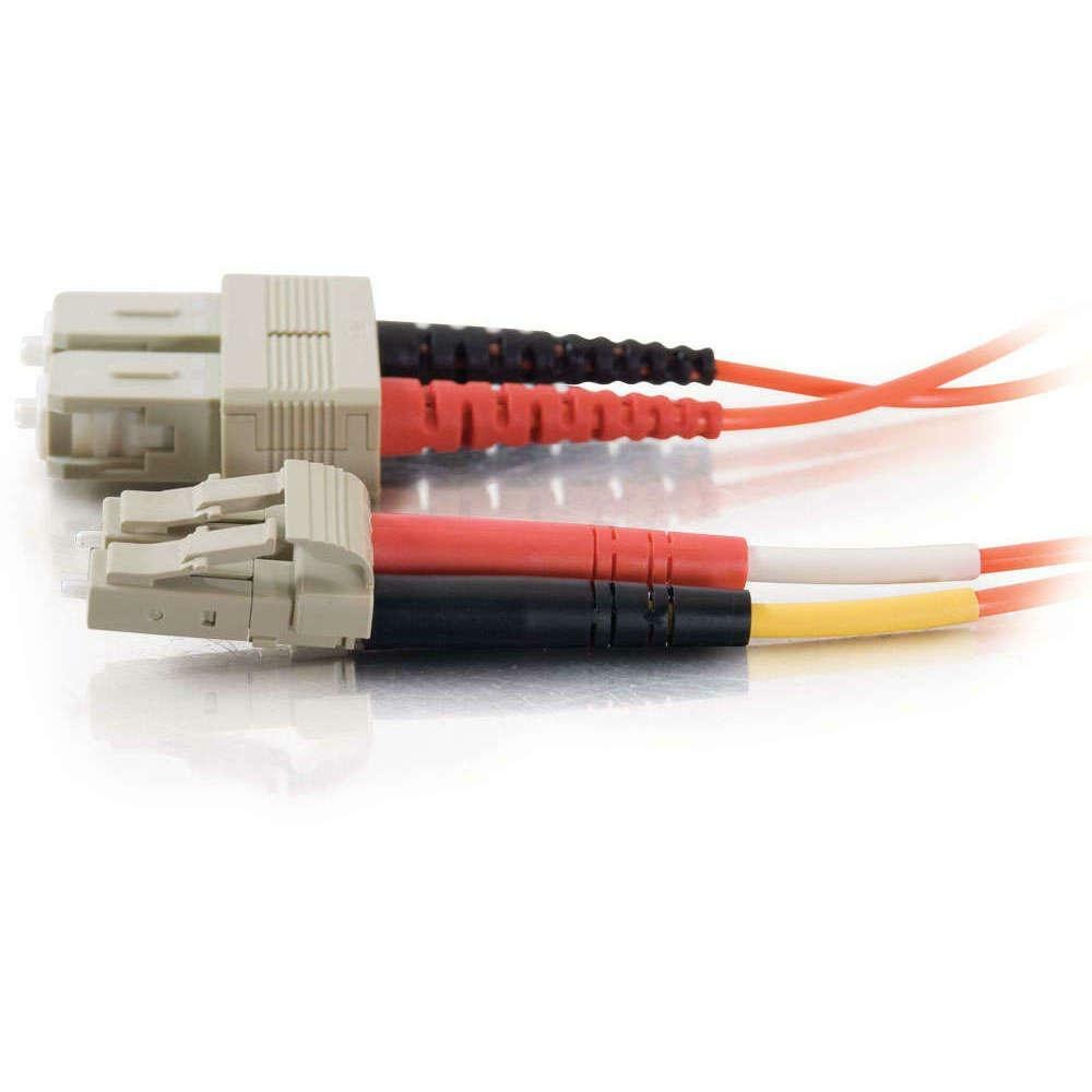 C2G-3m LC-SC 50/125 OM2 Duplex Multimode Fiber Optic Cable (TAA Compliant) - Orange