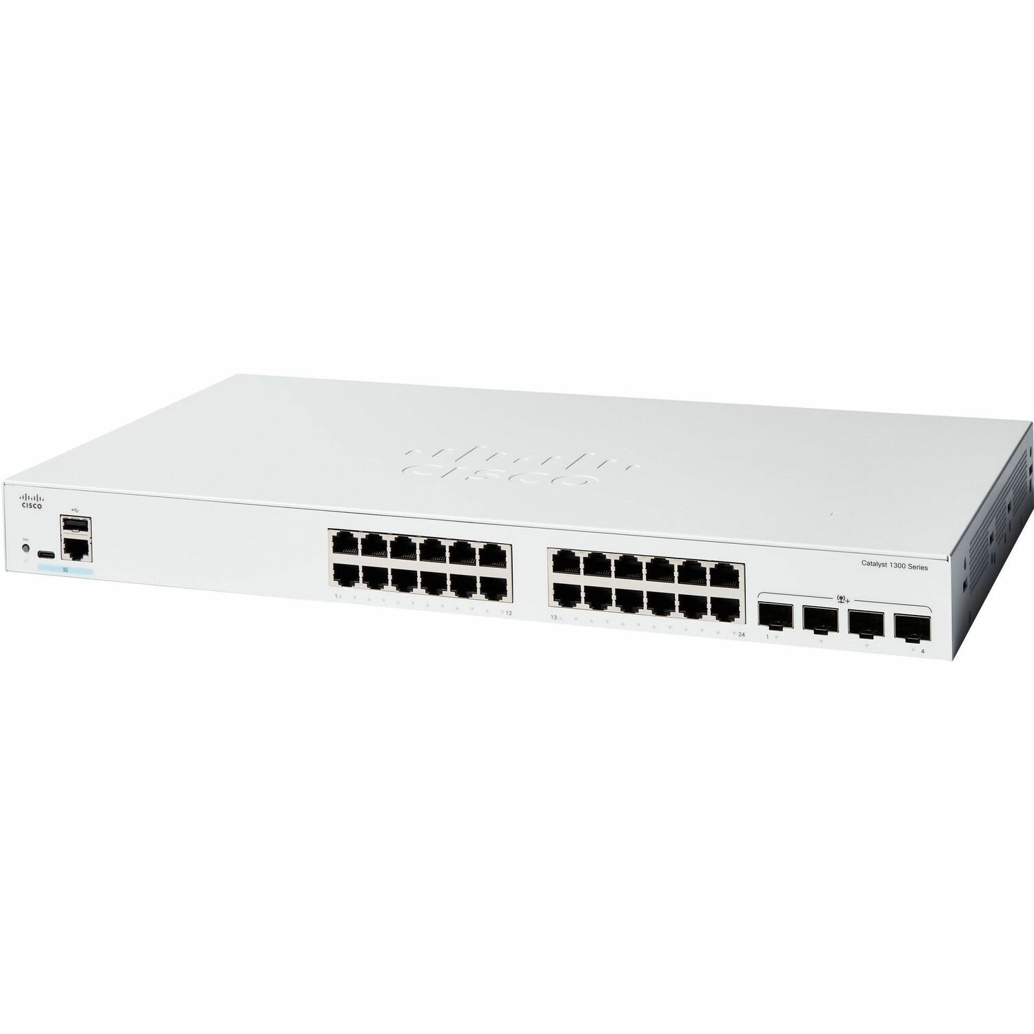 Cisco Catalyst 1300 C1300-24T-4X 24 Ports Manageable Ethernet Switch - 10 Gigabit Ethernet - 10/100/1000Base-T, 10GBase-X