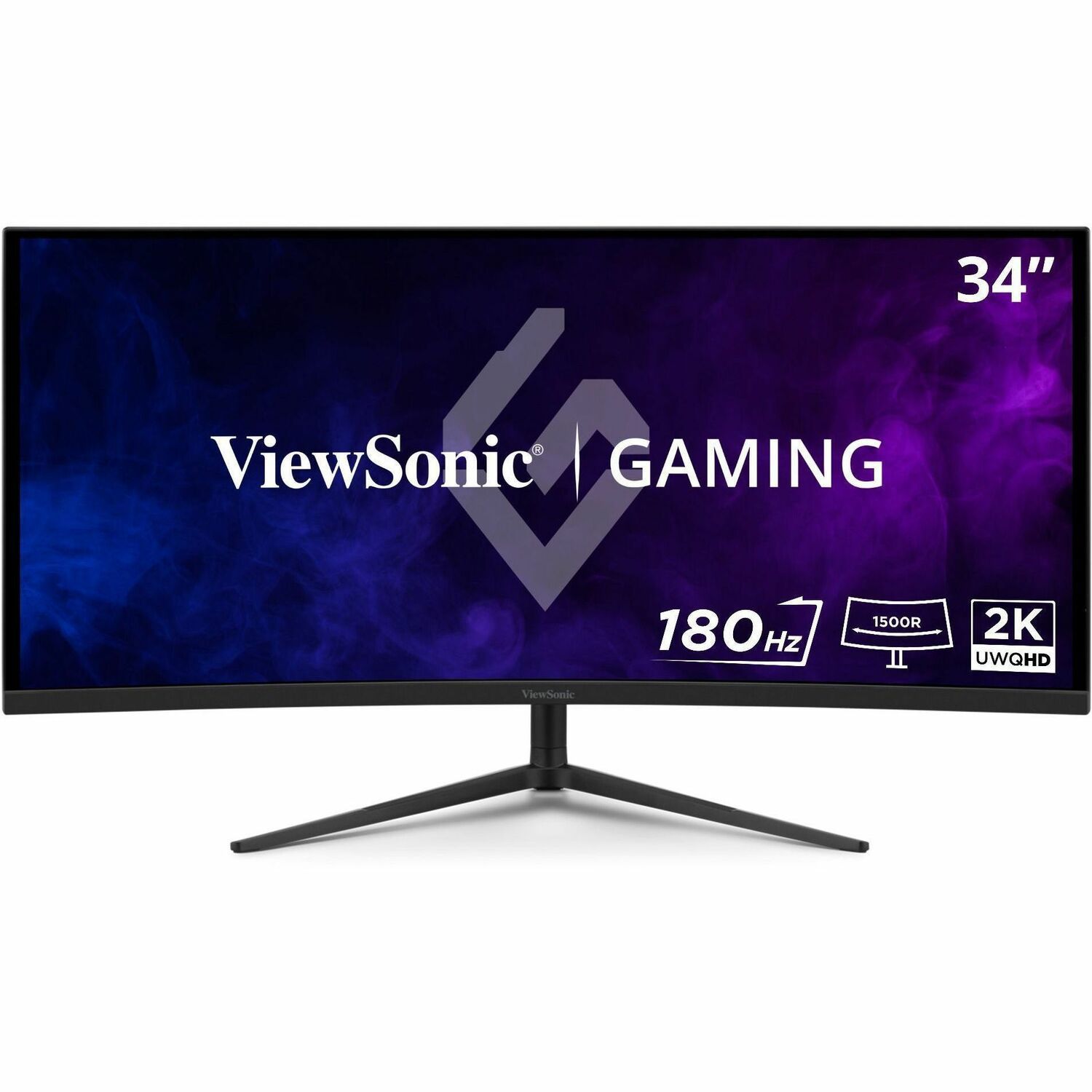 ViewSonic VX3418C-2K 34" Klasse UWQHD Gebogen scherm LED-gamingmonitor - 21:9 - Zwart