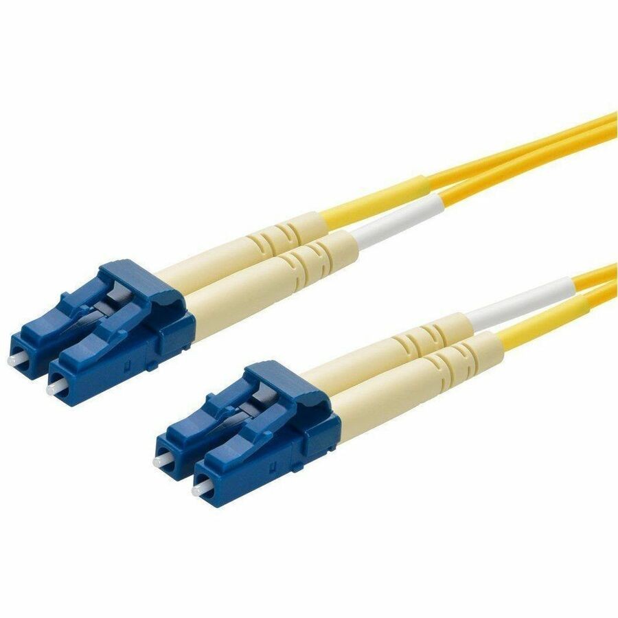 Monoprice Single-Mode Fiber Optic Cable - LC/LC_ Ul_ 9/125 Type_ Duplex_ Yellow_