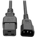 Eaton Tripp Lite Series Power Cord, C19 to C14 - Heavy-Duty, 15A, 250V, 14 AWG, 2 ft. (0.61 m), Black