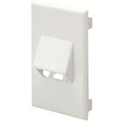 Panduit Single Gang 2 Socket Snap-on Vertical Faceplate