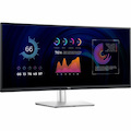 Dell P3424WE 34" Class UW-QHD Curved Screen LED Monitor - 21:9 - Black, Silver