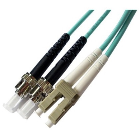 Axiom LC/ST Multimode Duplex OM4 50/125 Fiber Optic Cable 1m