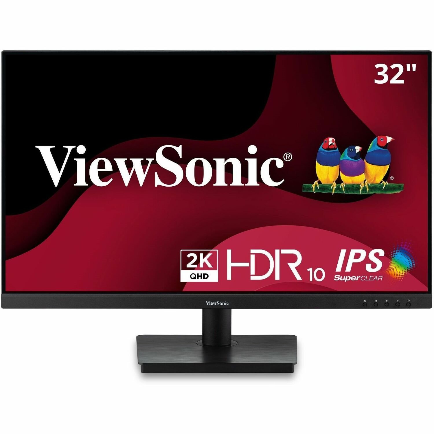 ViewSonic VS3225-2K 32 Inch QHD 1440p IPS Monitor with HDMI, DisplayPort, and Variable Refresh Rate for Home and Office