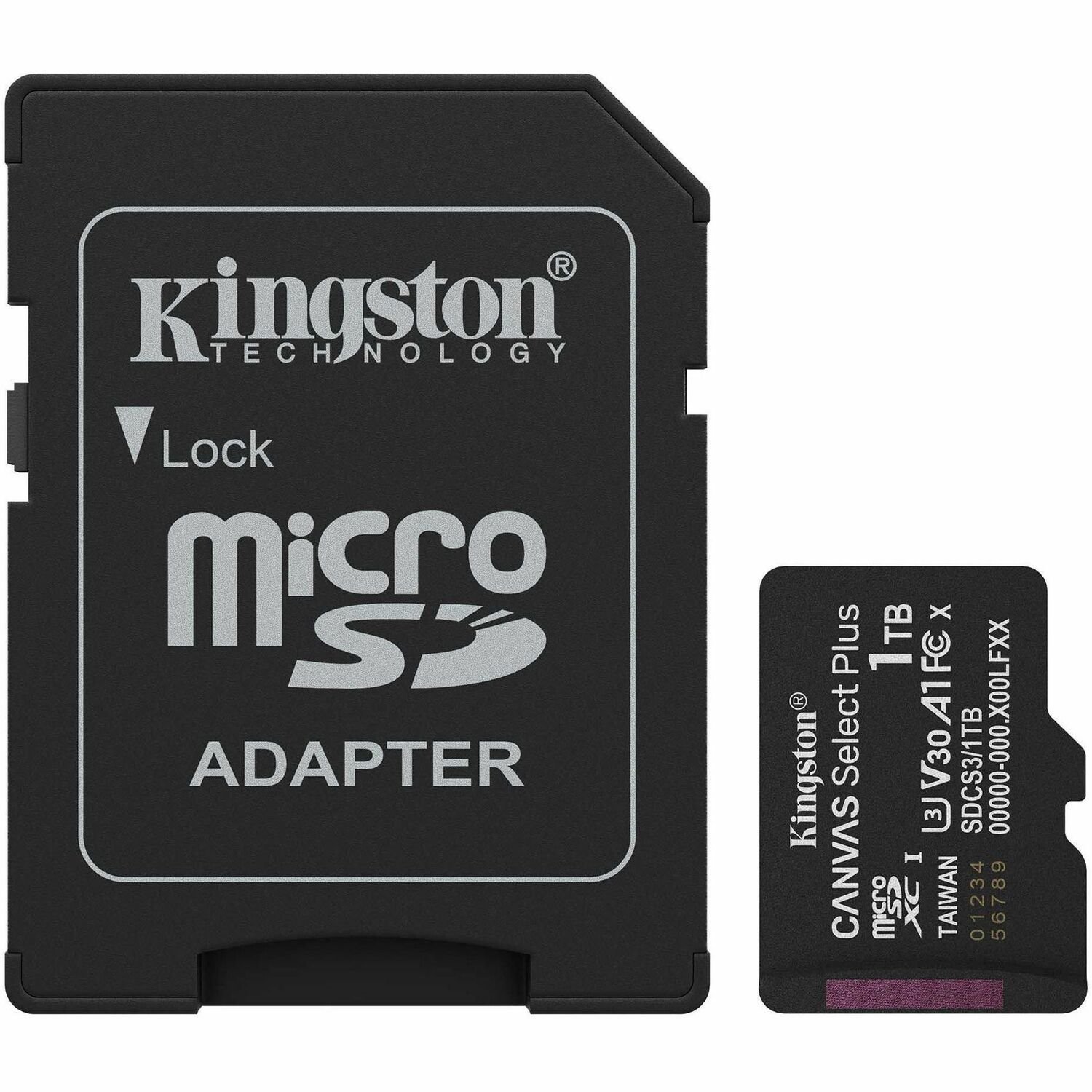 Kingston Canvas Select Plus 1 TB Class 10/UHS-I (U3) V30 microSDXC