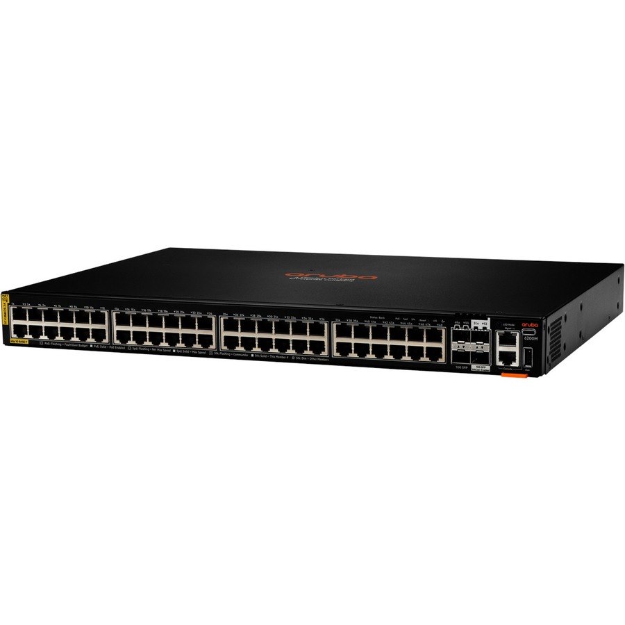 HPE CX 6200 48 Ports Manageable Ethernet Switch - Gigabit Ethernet, 10 Gigabit Ethernet - 10/100/1000Base-T, 10GBase-X