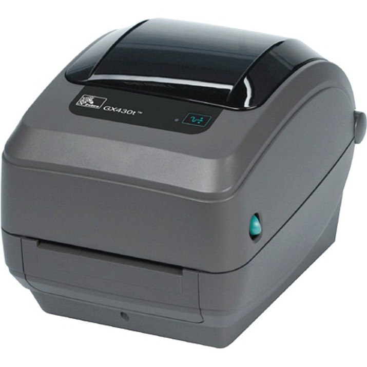 Zebra GX430t Desktop Direct Thermal/Thermal Transfer Printer - Monochrome - Label Print - USB - Serial - Parallel