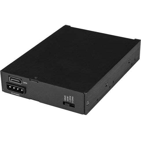 StarTech.com Dual-Bay 2.5in SATA SSD / HDD Rack for 3.5in Front Bay - Trayless SATA Backplane - RAID