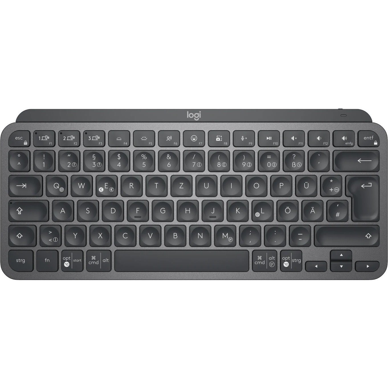 Logitech MX Keys Mini for Business Keyboard - Wireless Connectivity - International English - Graphite