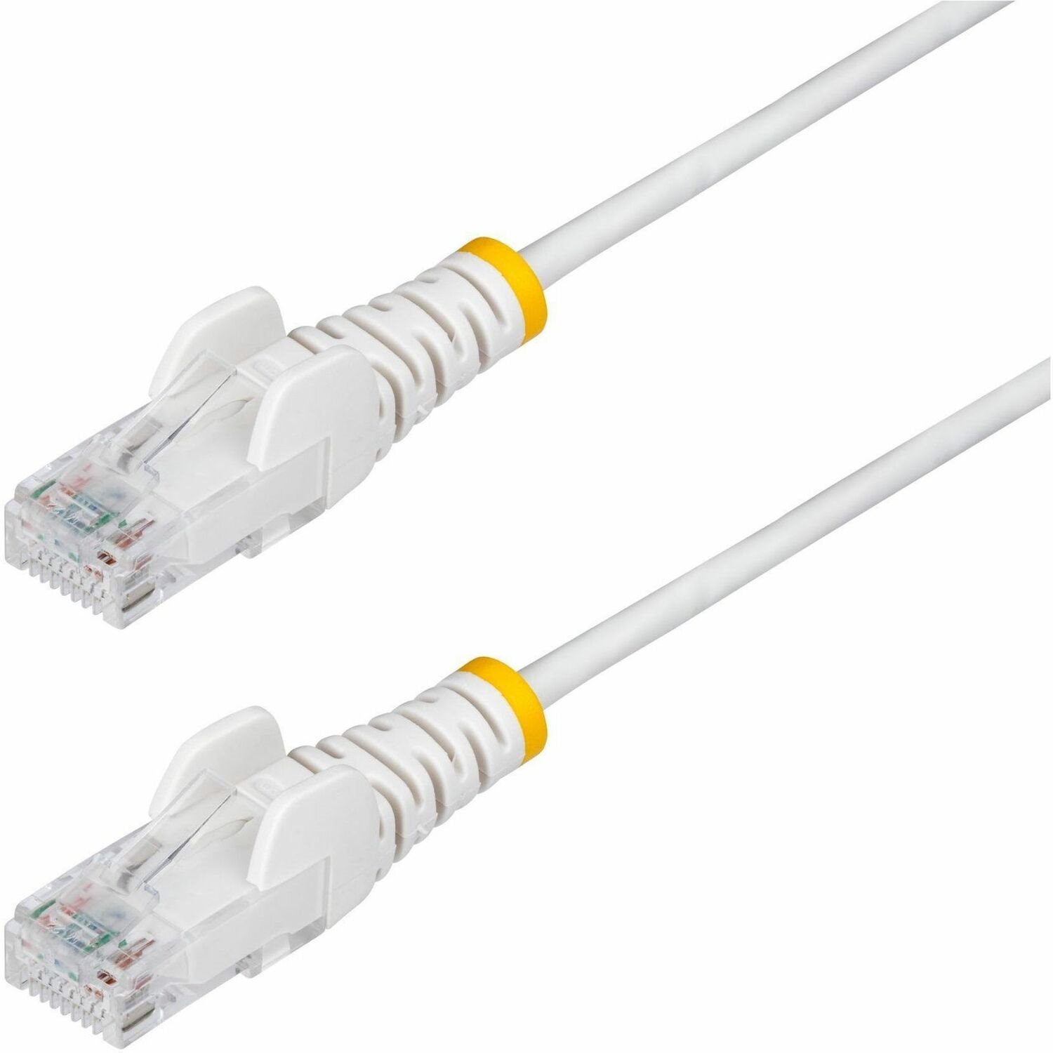 StarTech.com 7ft White Slim CAT6 Ethernet Cable, Slim Snagless RJ45, UTP, LSZH, 28AWG Bare Copper, Slim Network Patch Cord, Fluke Tested