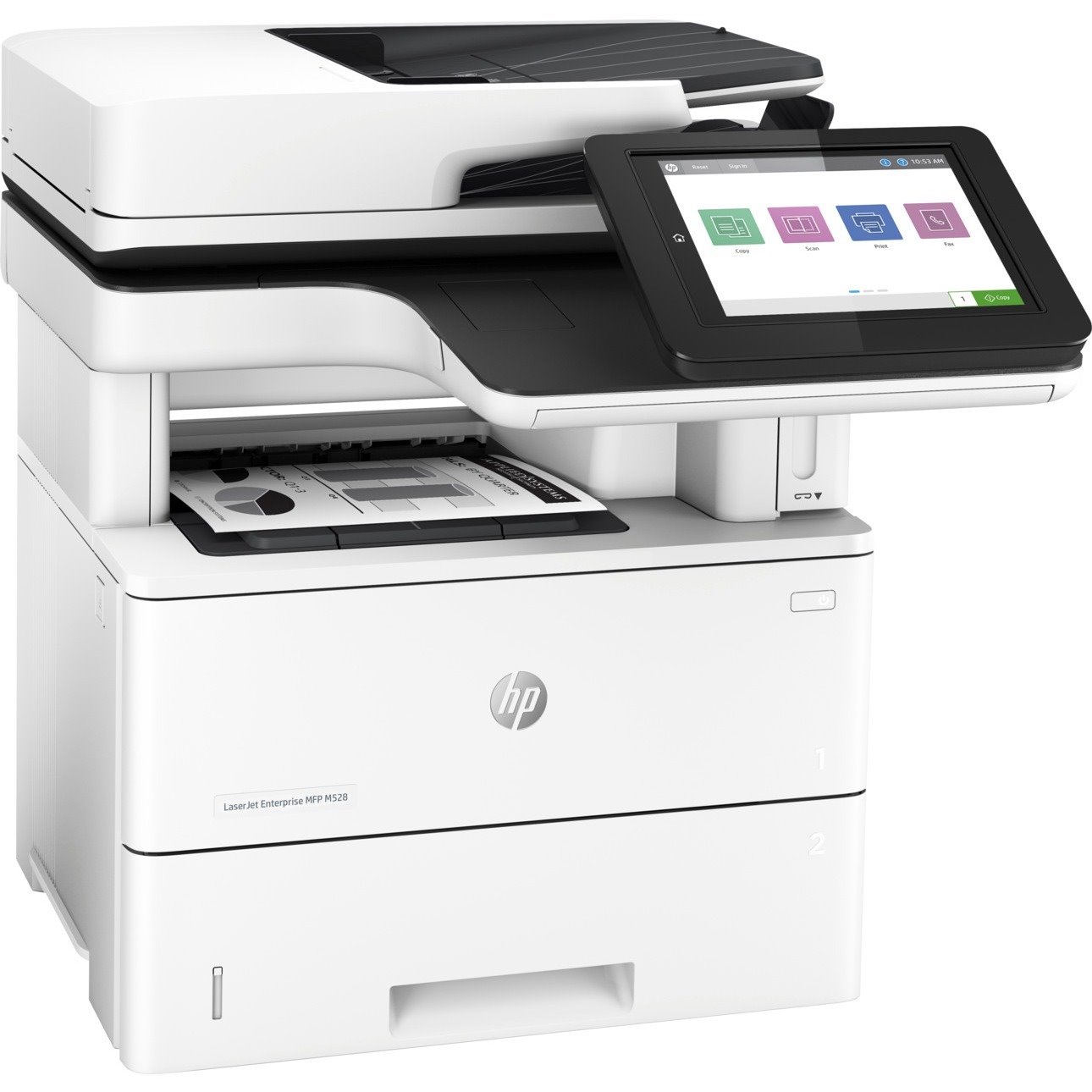 HP LaserJet Enterprise M528f Laser Multifunction Printer - Monochrome