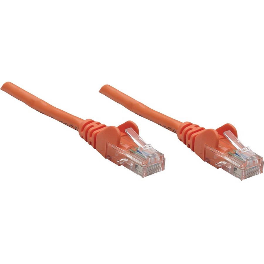 Intellinet 25 FT Orange Cat5e Snagless Patch Cable