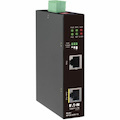 Eaton Tripp Lite Series Industrial Gigabit Ethernet PoE injector, 60W PoE++, 802.3bt, Midspan, -40? to +75?, IP30 housing, Dual 24-57VDC , DIN rail, 1 Port, TAA