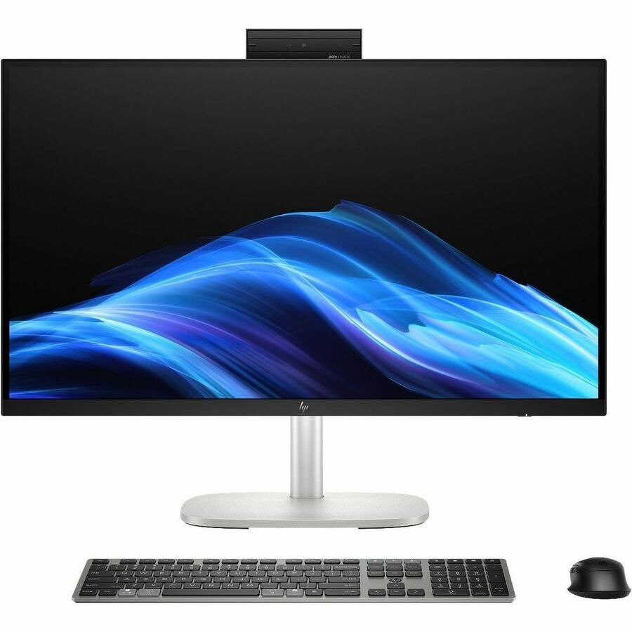HP EliteStudio 8 AiO G1i All-in-One Computer - Intel Core Ultra 7 265 - vPro Technology - 24 GB - 512 GB PCI Express NVMe SSD - 68.6 cm (27") QHD Touchscreen - Desktop - Pike Silver
